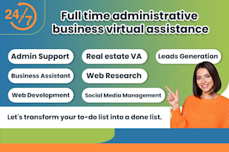 do fulltime administrative business virtual assistance