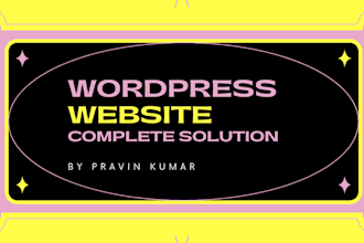 develop an elegant wordpress website or blog for you