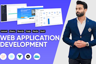 build custom PHP laravel website or web app using react js, vue js, next js