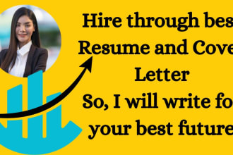 write your curriculum vitae, resume and cover letter