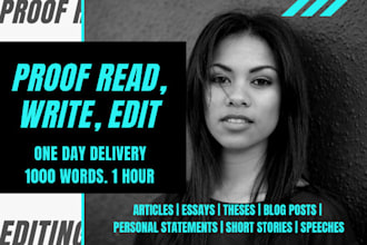 proofread or edit english copy professionally