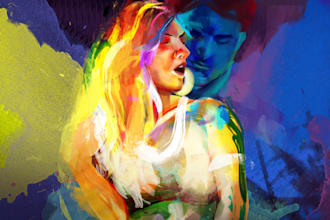 do abstract character illustrations