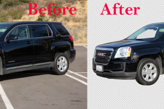 do cut out product background remove and transparent is very carefully