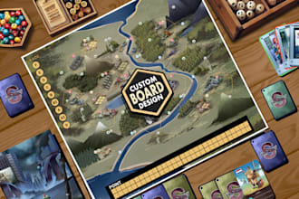 create custom board game layout and artwork