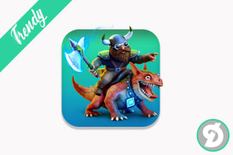 design trendy game or app icon