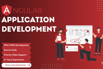 develop your saas or web application using angular framework