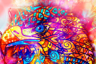 create your unique animal mandala art