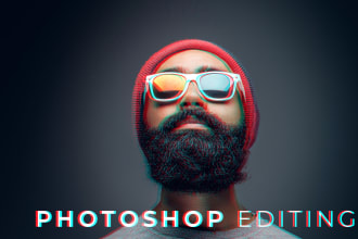 do photoshop editing and any graphic design editing