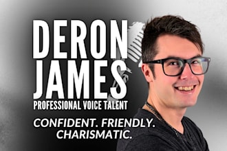 record a pro male voiceover in american english