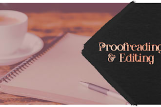 proofread and edit your novel