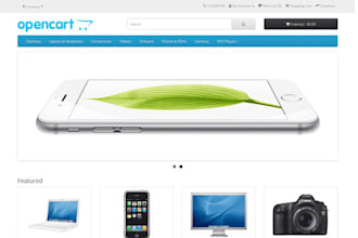 opencart website design, development, customization