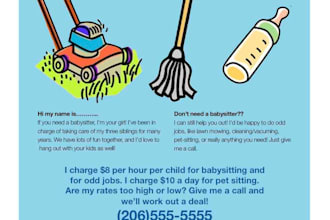 make a flyer for your business or website