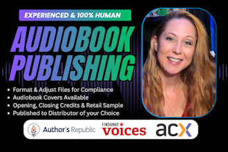 format your files and publish your audiobook to acx authors republic