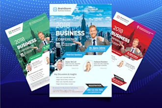 do exclusive business flyer design brochure design