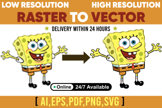 do vector tracing or redraw any image in adobe illustrator