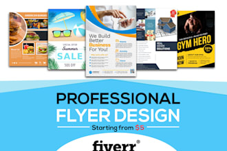 create a stunning flyer design