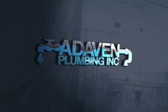 make professional unique plumber, plumbing logo design