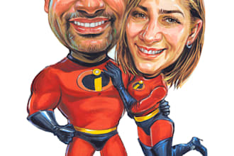 draw your couple caricature