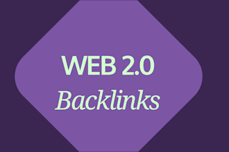 create 30 web 2 for SEO backlinks