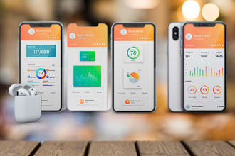 design creative mobile app UI mock up