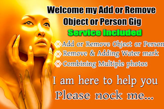 add remove person, object, text or logo realistically