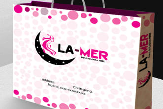 make creative modern shopping bag design for you