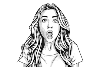 draw amazing line art portrait