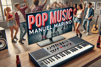 create rock, romantic pop music, orchestra, country, folk, cinematic background