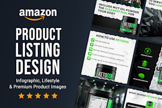 design high converting amazon listing images and infographics