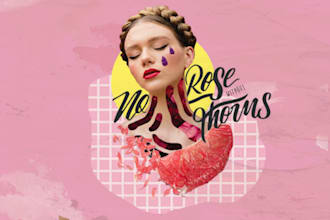 make artistic digital collage for print or digital