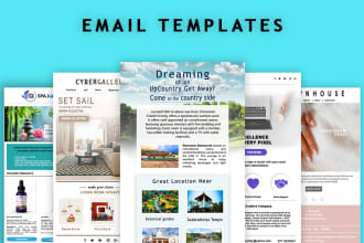 design editable, responsive mailchimp and html newsletter template