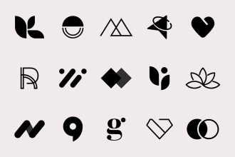 design a minimalist and modern logo for business or startup