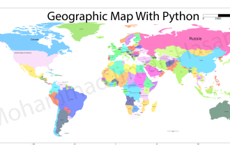 do geographic map, gis work and spatial analysis with python