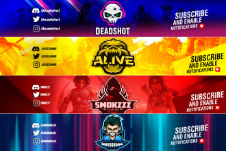 design youtube gaming banner