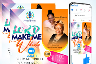 creatively do a unique church social media flyer, ig cover
