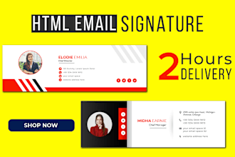 create clickable HTML email signature for gmail, outlook, apple, etc