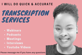 do quick and accurate transcription of video or audio