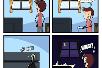 draw stickman and stick figure comic