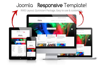 redesign modern and make responsive joomla website