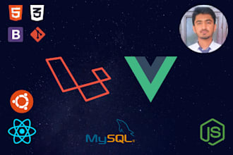 develop, deploy, and fix php laravel and vuejs websites