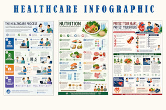 create modern healthcare and medical infographic design