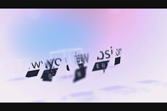 design a sensational logo reveal intro video