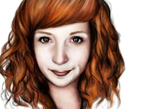 paint a custom digital portrait