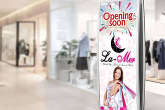 do outstanding roll up banner design in 24 hours