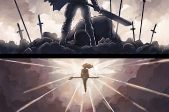 draw a storyboard or one page comic for your media project