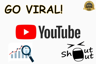 shout out youtube video with social media promotion campaign