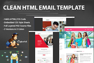 convert psd, pdf, png to eye catching email template