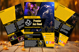 design media kit, one sheet, press kit, epk, press release