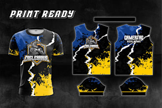 layout your jersey designs into patterns for sublimation