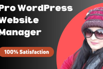 be your website manager for wordpress website maintenance